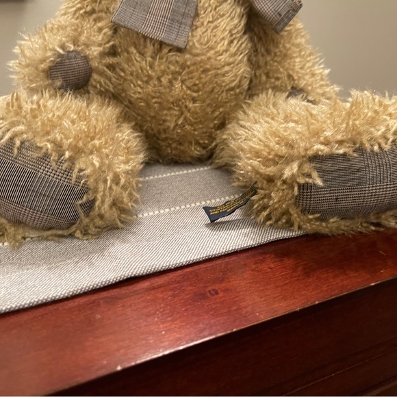 Boyds Bear 1988-2000 LTD Series Plush Bear 17” Hounds tooth Hands & Feet Musical - Picture 6 of 8